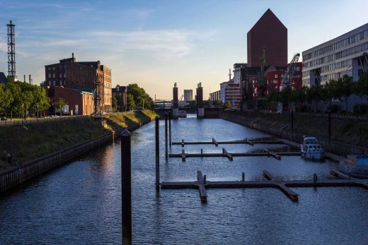 Hintergrundbild Schwanentorbrücke im Innenhafen
