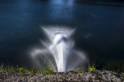 Hintergrundbild Wassereinlass Duisburg Innenhafen
