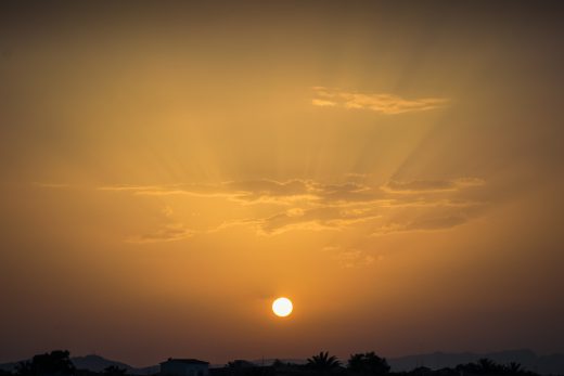 Hintergrundbild Sonnenuntergang Oliva 2