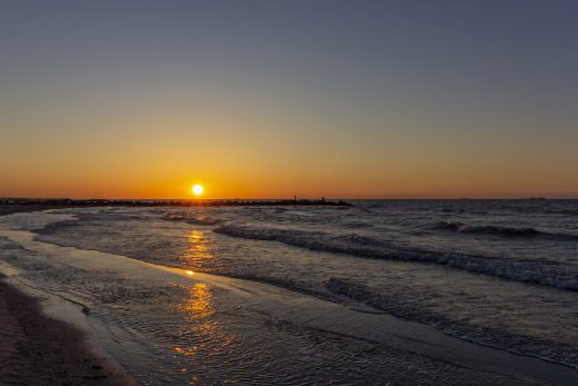Hintergrundbild Ostsee Sonnenuntergang
