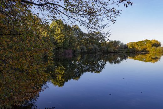 Hintergrundbild - Spiegelungen im Wasser