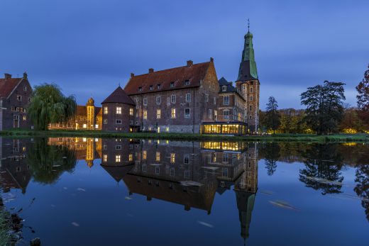 Hintergrundbild - Blaue Stunde Schloss Raesfeld