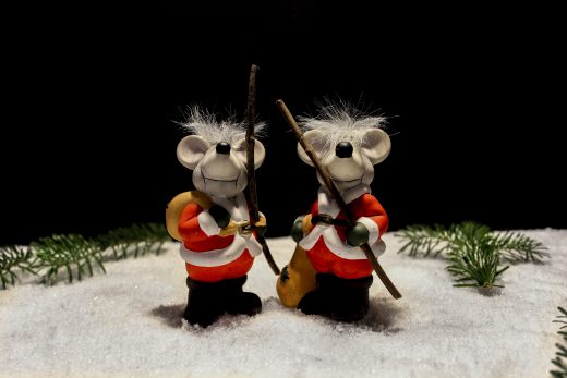 Hintergrundbild - Weihnachten Zwei Mäuse