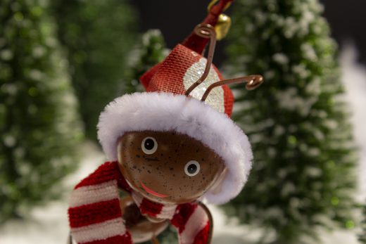 Hintergrundbild - Weihnachten Ameise im Schnee