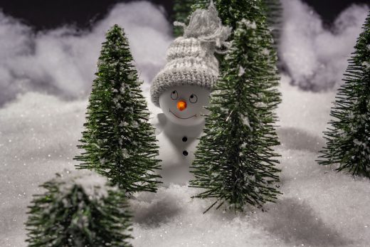 Hintergrundbild - Weihnachten Freundlicher Schneemann