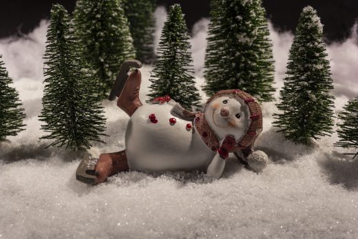 Hintergrundbild - Weihnachten Fröhlicher Schneemann