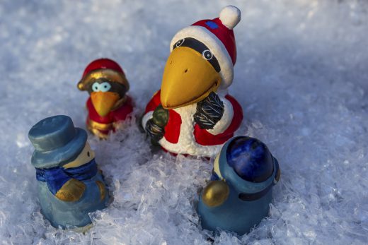 Hintergrundbild - Weihnachten Smalltalk im Schnee