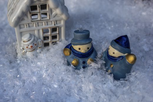 Hintergrundbild - Weihnachten Wichtel beim Plaudern