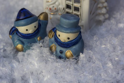 Hintergrundbild - Weihnachten Wichtel im Tiefschnee