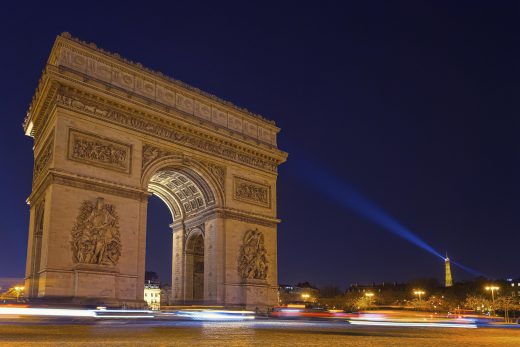 Hintergrundbilder - Arc de Triomphe bei Nacht
