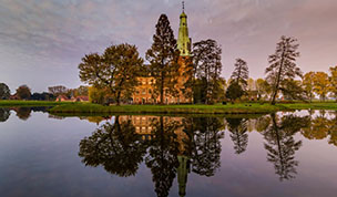 Hintergrundbild Schloss Raesfeld im Herbst