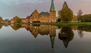 Hintergrundbild Spiegelung Schloss Raesfeld