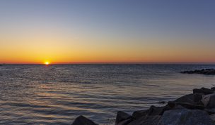 Hintergrundbild Abendstimmung an der Ostsee