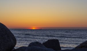 Hintergrundbild Blick auf den Sonnenuntergang