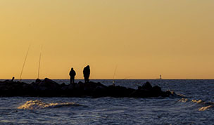 Hintergrundbild Geduldige Angler