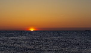 Hintergrundbild Sonnenuntergang an der Ostsee