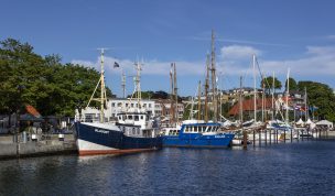 Hintergrundbild Hafenidylle Laboe