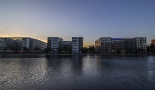 Hintergrundbild Bürogebäude Duisburger Innenhafen