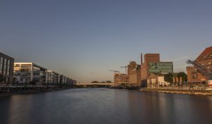 Hintergrundbild Duisburger Innenhafen HDR