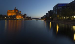 Hintergrundbild Innenhafen Blick nach Westen
