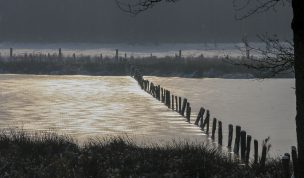 Hintergrundbild - Vereister Teich