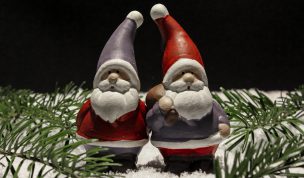 Hintergrundbild - Weihnachten Zwei Wichtel