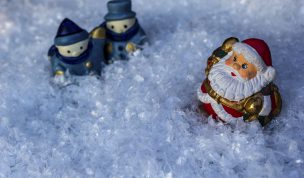 Hintergrundbild - Weihnachten Wichtel und Santa