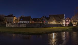 Hintergrundbilder - Altes Dorf Westerholt am Abend