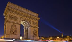 Hintergrundbilder - Arc de Triomphe bei Nacht