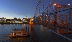 Hintergrundbilder - Cincinnati im Abendlicht